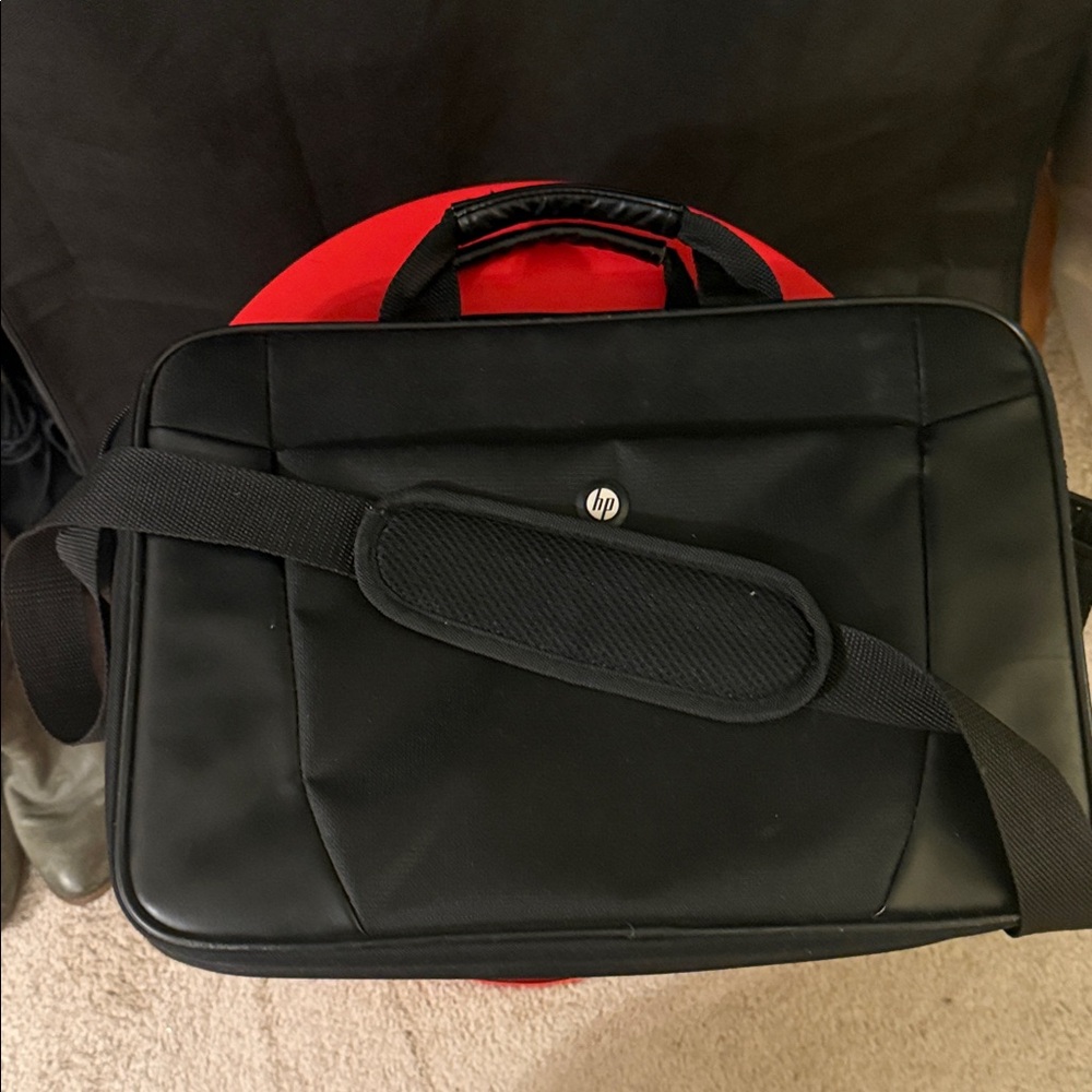 HP Black Laptop Bag with Shoulder Strap